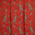 IC023 Faille Red / Mlt Paisley Serge 100% Cotton Discount Fabric