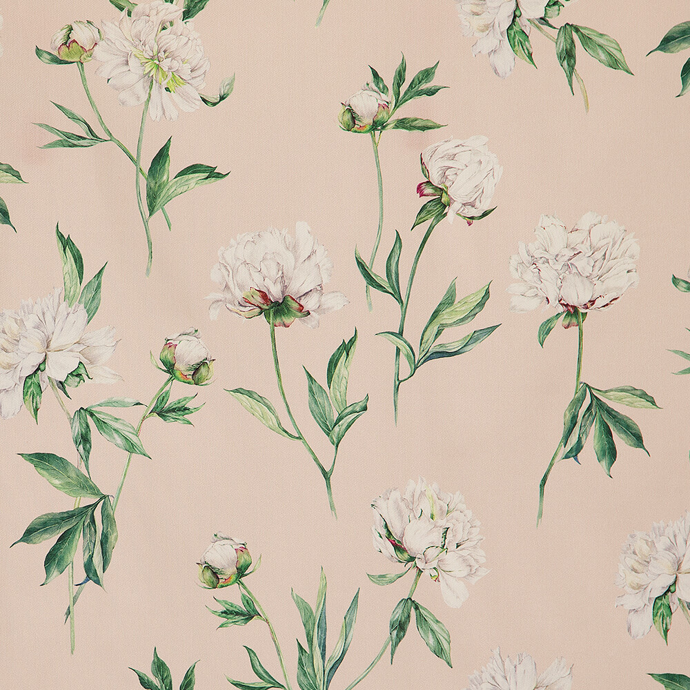 IC023 Faille Cristal Pink / Mlt Victoria 100% Cotton Fabric