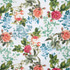 IC023 Faille White / Mlt Elisabeth 100% Cotton Discount Fabric