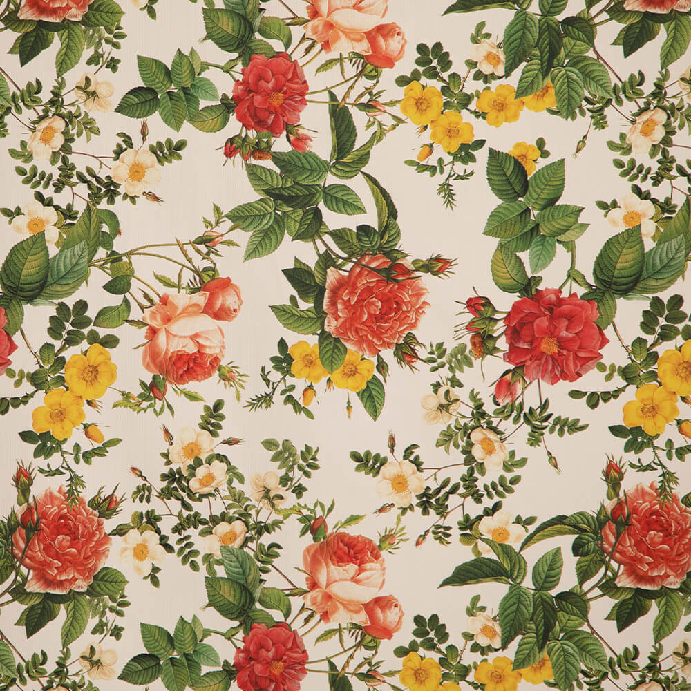 IC023 Faille Pink / Mlt Elisabeth 100% Cotton Fabric