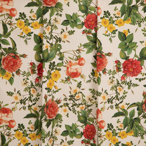 IC023 Faille 100% Cotton Fabric Pink / Mlt Elisabeth Softened