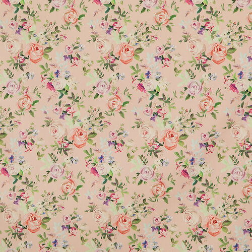 Fabric IC023 Faille 100% Cotton Fabric Soft Pink / Mlt Margaret Softened