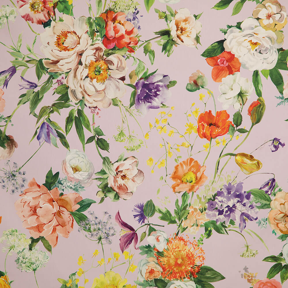 IC023 Faille Lilac Snow / Mlt  Artemina 100% Cotton Fabric