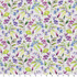IC023 Faille White / Mlt Blue Bell 100% Cotton Discount Fabric