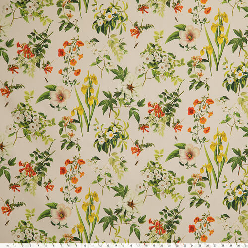 IC023 Faille 100% Cotton Fabric Perfectly Pale / Mlt Francesca Softened