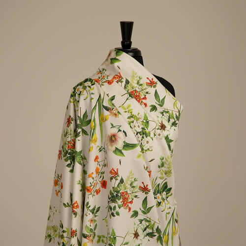 IC023 Faille 100% Cotton Fabric Perfectly Pale / Mlt Francesca Softened