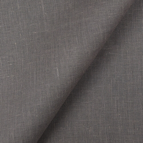 IL019 All-purpose 100% Linen Fabric Asphalt Softened