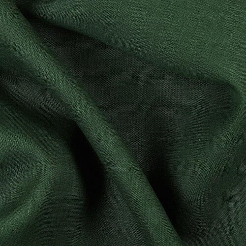 IL019 All-purpose 100% Linen Fabric Evergreen Softened