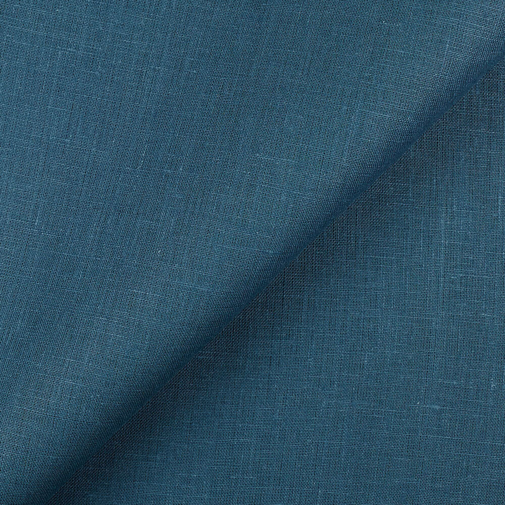 Fabric IL019 All-purpose 100% Linen Fabric Blue Bonnet Softened