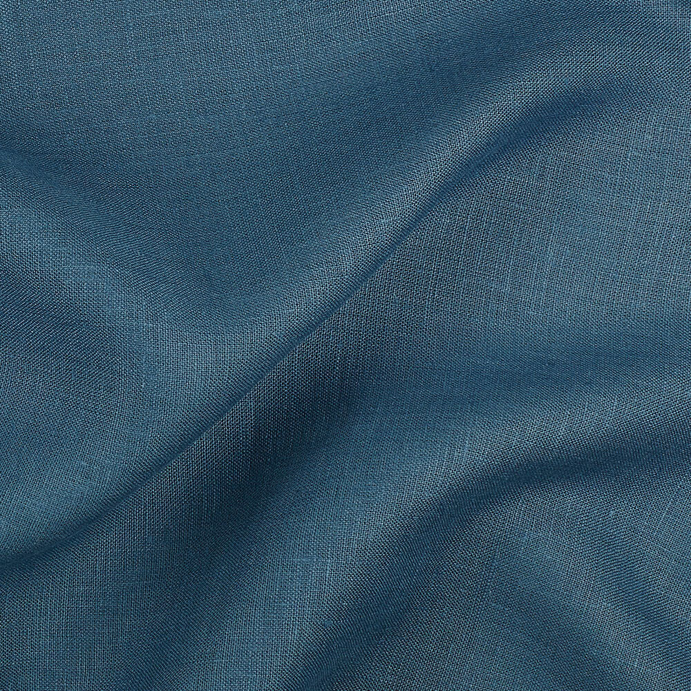 IL019 All-purpose 100% Linen Fabric Blue Bonnet Softened