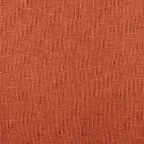 IL019 All-purpose 100% Linen Fabric Rust Softened