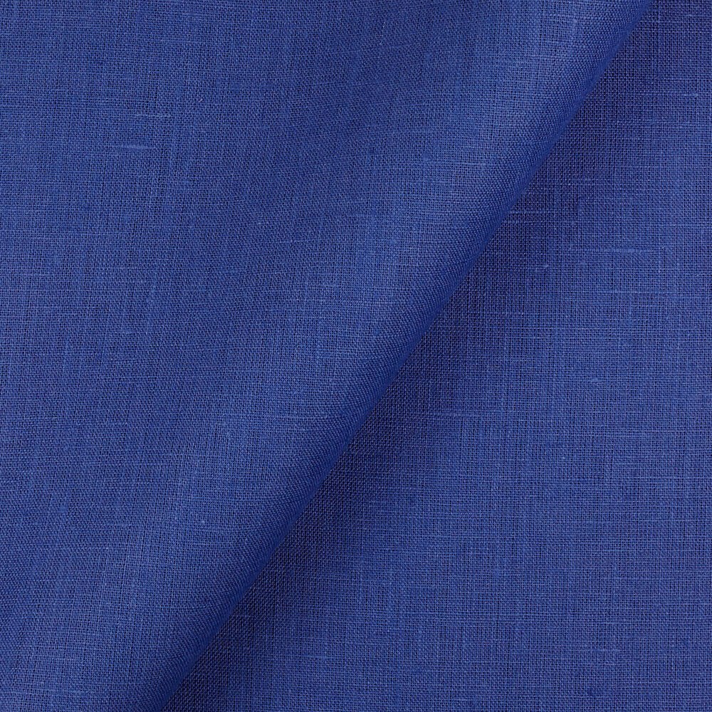 IL019 All-purpose 100% Linen Fabric Ultramarine Softened