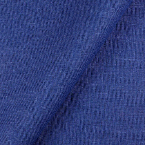 IL019 All-purpose 100% Linen Fabric Ultramarine Softened