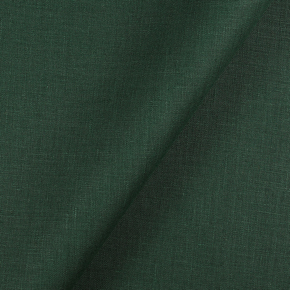 IL019 All-purpose 100% Linen Fabric Emerald Softened