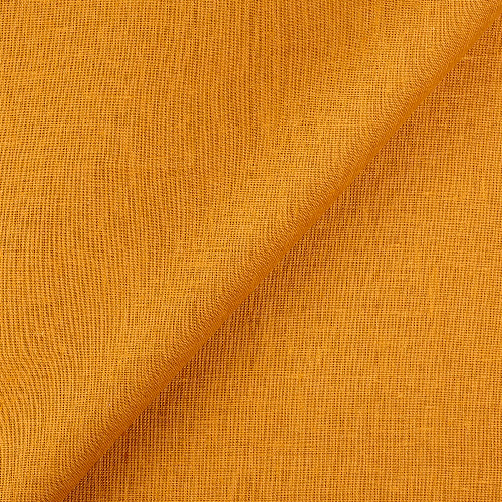 IL019 All-purpose 100% Linen Fabric Autumn Gold Softened