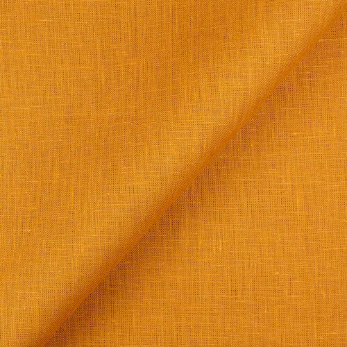 IL019 All-purpose 100% Linen Fabric Autumn Gold Softened