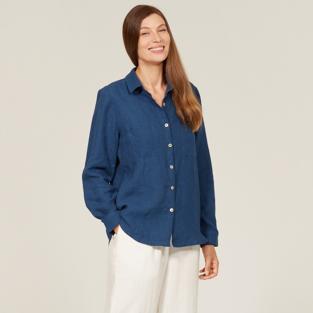 Pattern — Zina — Linen Shirt & Shirt Dress