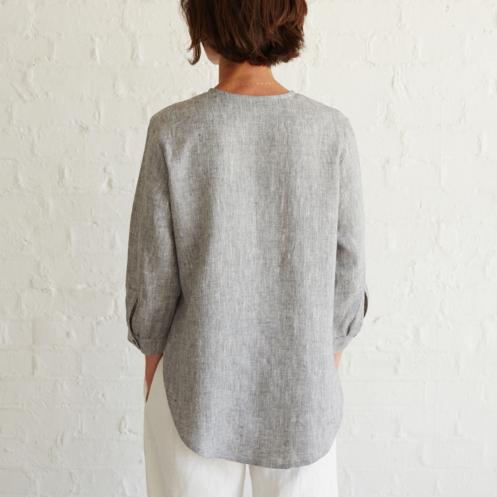 Pattern — Anca — High Low Hem Linen Shirt Pattern
