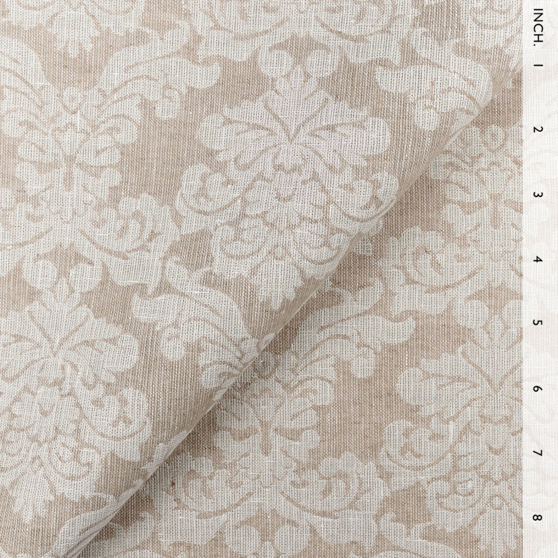 Fabric IL002 100% Linen fabric IVORY-NATURAL - ROYAL CREST