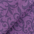 IL002 SCROLLS PURPLE - 100% Linen - Canvas (10 oz/yd<sup>2</sup>)