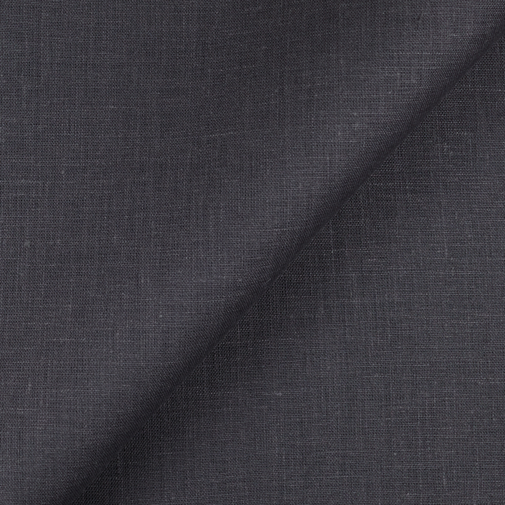 Fabric IL019 100% Linen fabric GRAY PINSTRIPE Softened