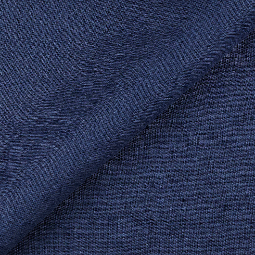 Fabric IL019 100% Linen fabric INSIGNIA BLUE FS Signature Finish