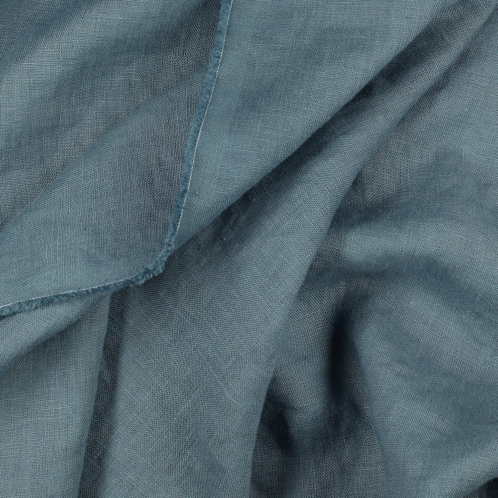 Fabric IL019 Allpurpose 100 Linen Fabric Lagoon Fs Signature Finish