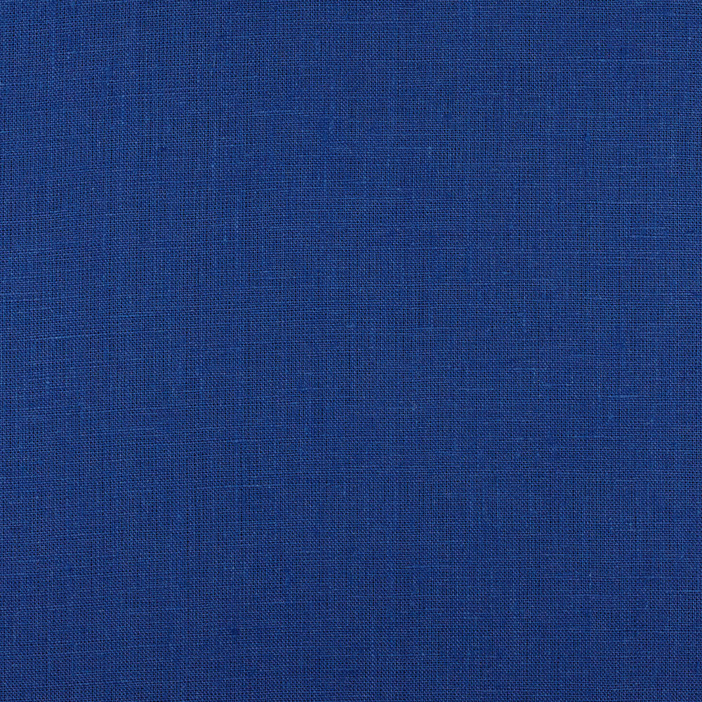 Fabric IL019 Multi Purpose 100% Linen Fabric Royal Blue Softened