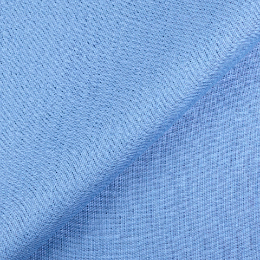 Fabric IL019 100% Linen fabric SILVER LAKE BLUE Softened