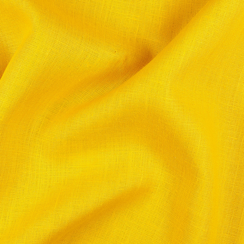Fabric IL019 100% Linen fabric SULPHUR Softened