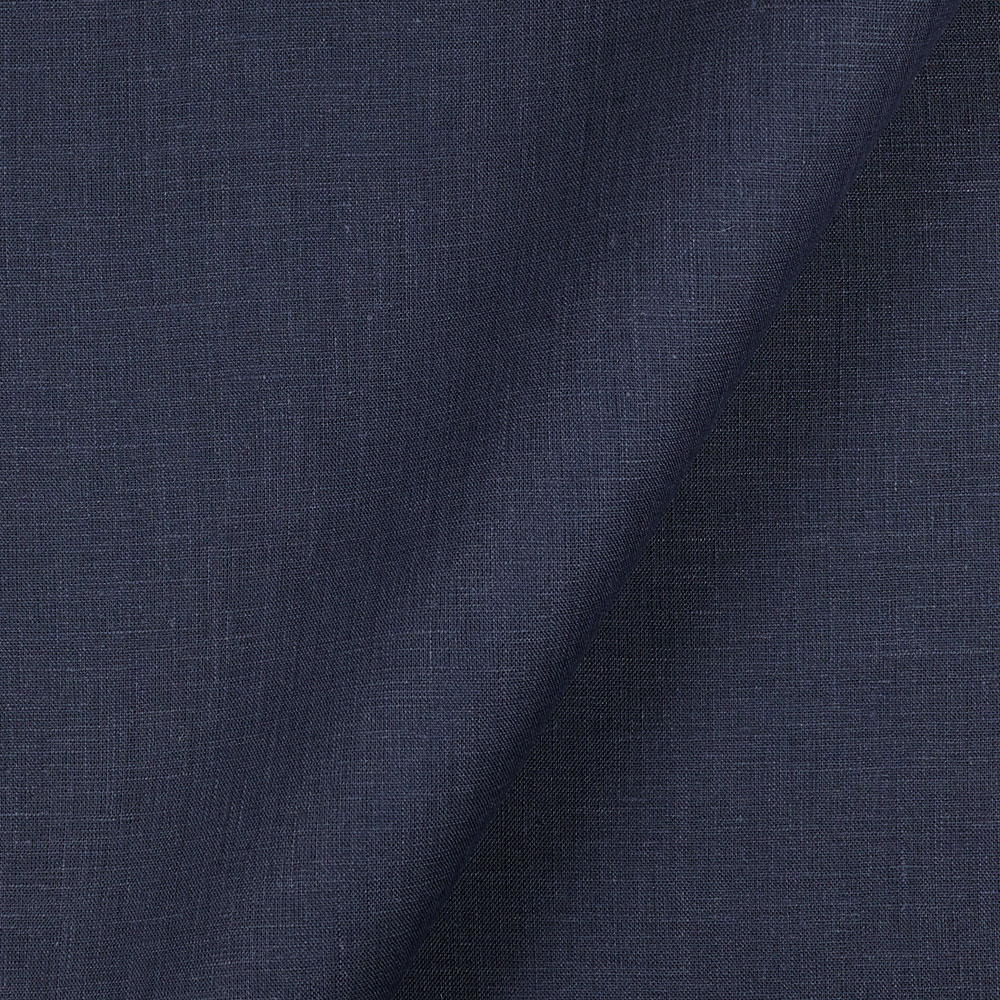 Fabric Il020 100% Linen Fabric Blue Indigo Softened