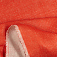 IL028 873 ORANGE-NATURAL Softened 100% Linen Medium (6.6 oz/yd<sup>2</sup>)