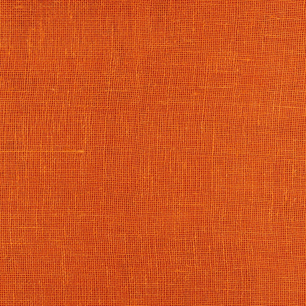 Fabric IL041 Open Weave 100 Linen Fabric Tangerine Softened