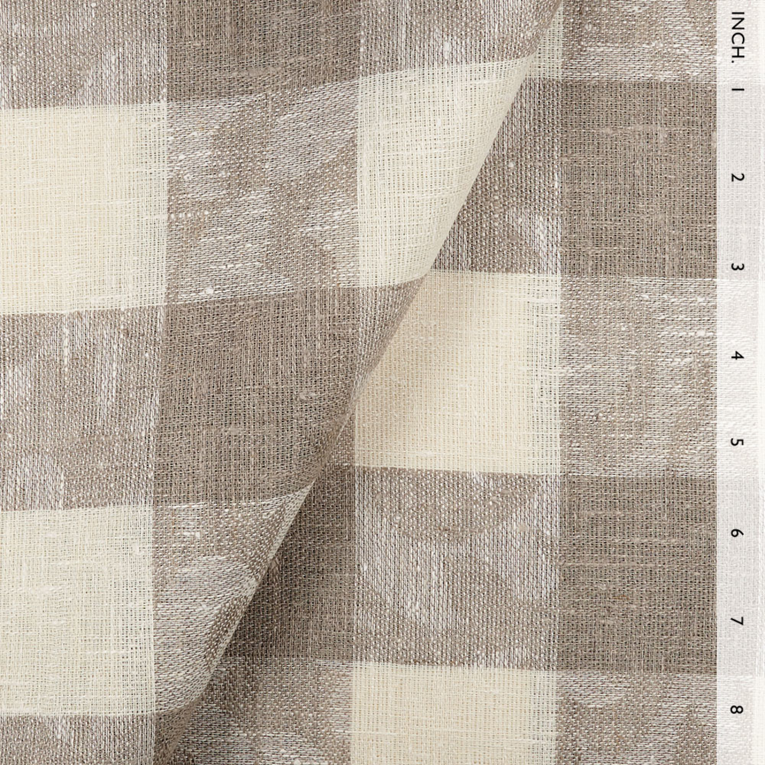 Fabric IL070 100% Linen fabric IVORY-NATURAL - JIGSAW PUZZLE