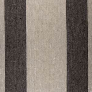 IL073 845 BLACK WIDE STRIP - 100% Linen - Canvas (9.1 oz/yd<sup>2</sup>) - 20.00 Yards