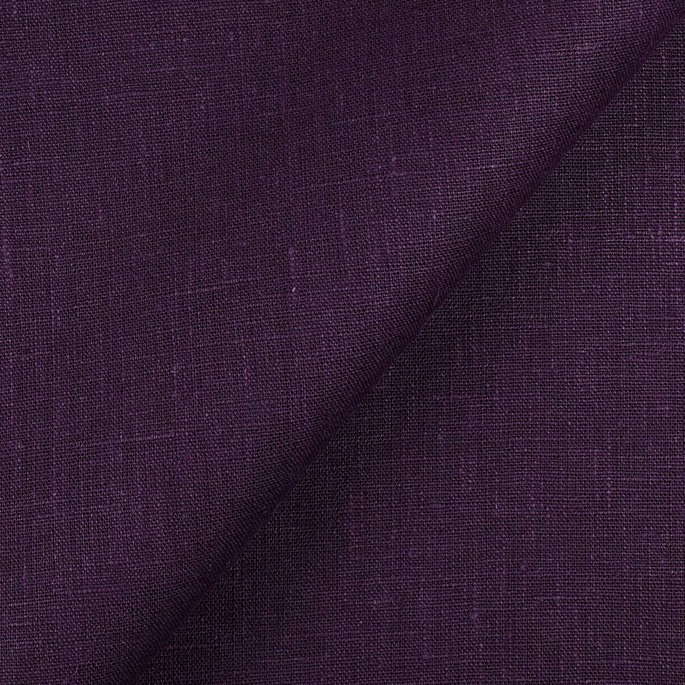 Fabric IL090 100% Linen fabric ROYAL PURPLE Softened