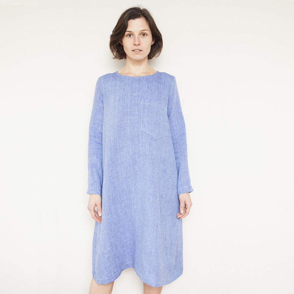 Pattern — Oona — Oona A-Line Dress With Oversized Patch Pocket Pattern