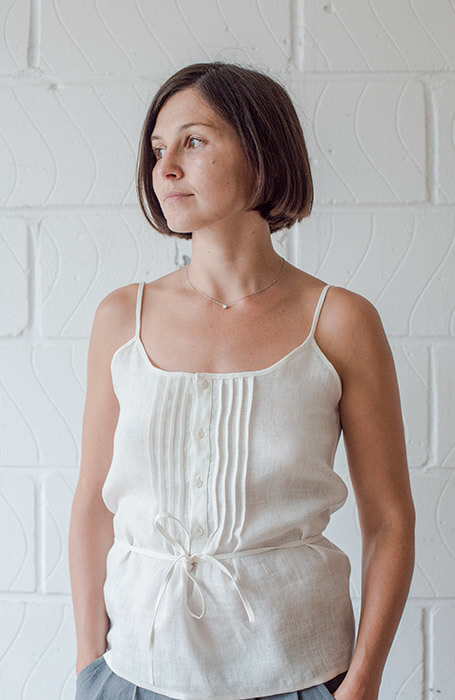 Ash — Pintuck Camisole
