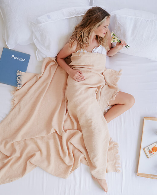 Linen Lap Throw second