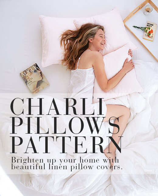 Charli  — Linen Pillow Cover Patterns