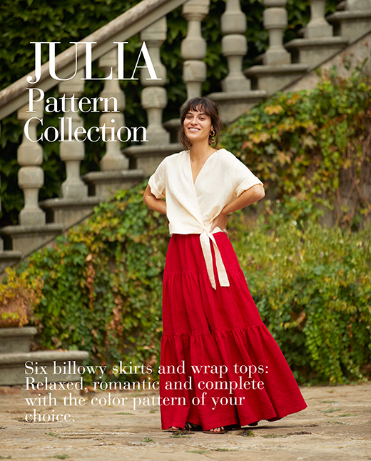 Julia — Linen Wrap Tops and Tiered Skirts