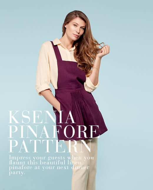 Ksenia  — Linen Pinafore Pattern 